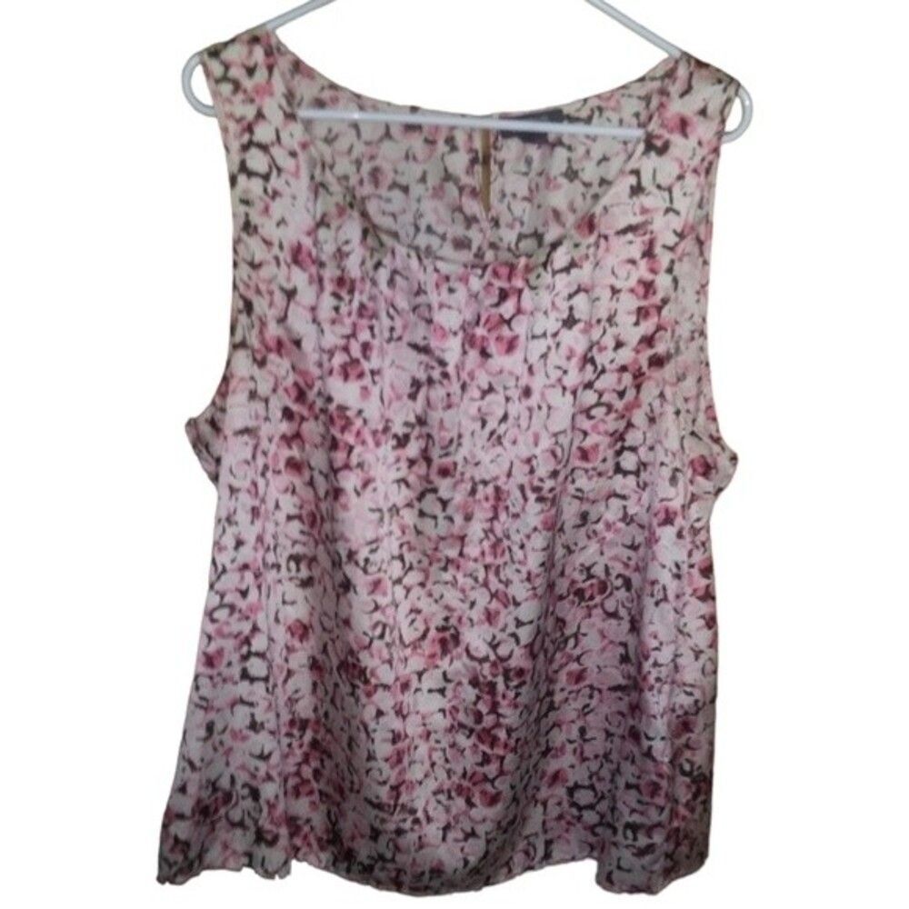 Kenneth Cole Reaction Floral Tank Shell XXL